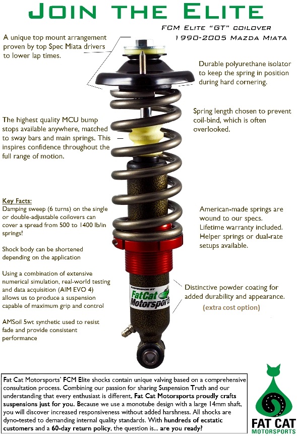 FCM Elite 'GT' coilover